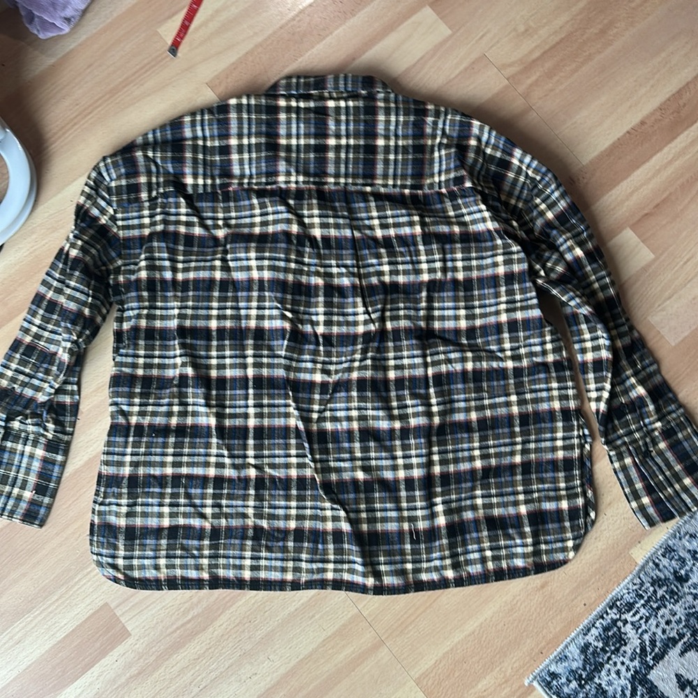 Everlane Flannel boxy shirt NWT smalll - Picture 6 of 6